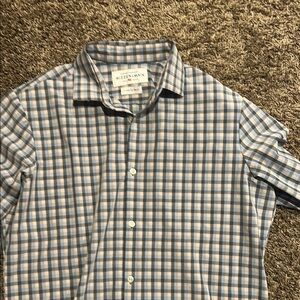 Mizzen+Main Blue Checkered Men's Shirt